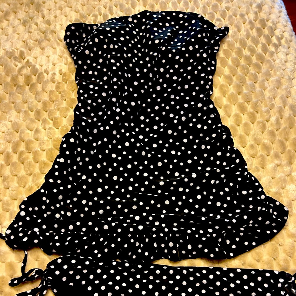 Black and White Polka Dot Dress